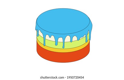 Delicious chocolate cake for the holiday