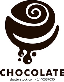 Delicious chocolate candy icon for your company