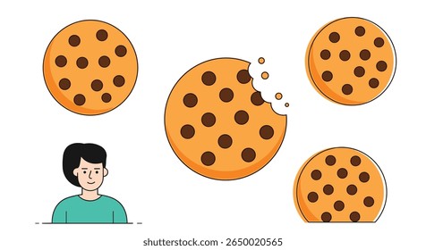 Delicious chocolate chip cookie treats for everyone to enjoy sharing sweetness together