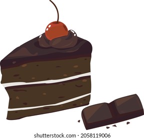 Deliciosa imagen vectorial de galleta de chocolate