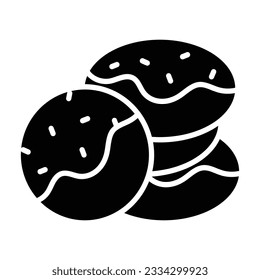 Delicious chocolate cookies in modern design style, easy to use and download