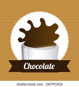 delicious chocolate design, vector illustration eps10 graphic