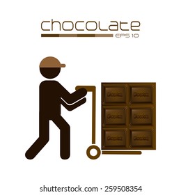 delicious chocolate design, vector illustration eps10 graphic 