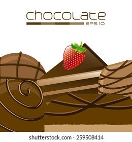 delicious chocolate design, vector illustration eps10 graphic 