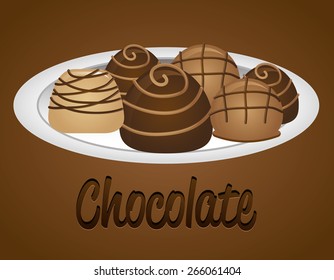 delicious chocolate design, vector illustration eps10 graphic 