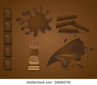 delicious chocolate design, vector illustration eps10 graphic 