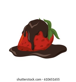 Delicious chocolate dessert icon vector illustration graphic design