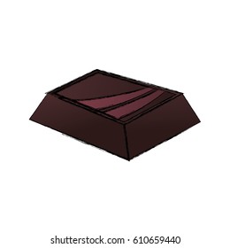 Delicious chocolate dessert icon vector illustration graphic design