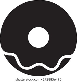 Köstliche Schokolade Donut mit Glasur einzeln auf transparentem Hintergrund