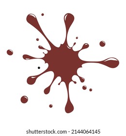 delicious chocolate splatter vector illustration
