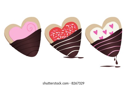 Delicious chocolate-covered Cookie Icons.