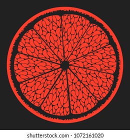 Delicious Citrus Fruit for Design, Template, Illustration, Advertizing, Card.
