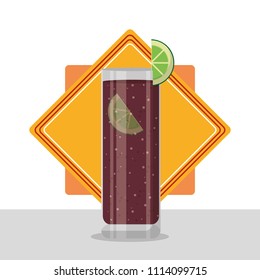 Delicious cocktail drink