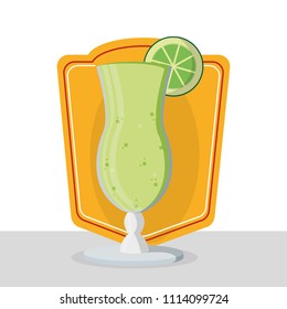 Delicious cocktail drink