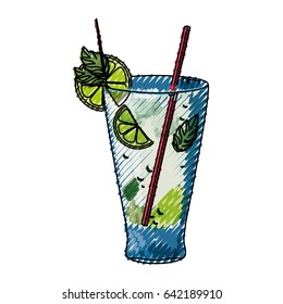 Delicious cocktail drink