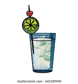 Delicious cocktail drink