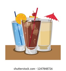 delicious cocktails drinks icons