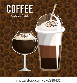 delicious coffee always fresh poster