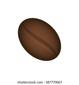 Delicious Coffee bean icon vector illustration graphic design