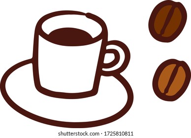 Deliciosos granos de café y café
