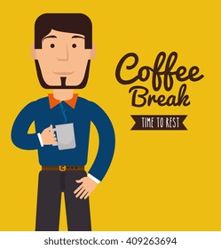 delicious coffee break design 