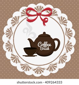 delicious coffee break design 