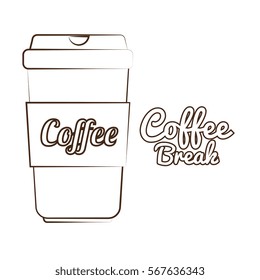 delicious coffee break icon
