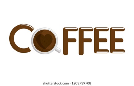delicious coffee break label