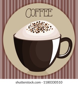 delicious coffee cup drink
