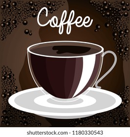 delicious coffee cup drink