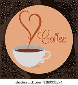 delicious coffee cup drink