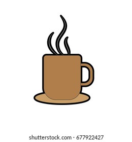 delicious coffee cup to drink