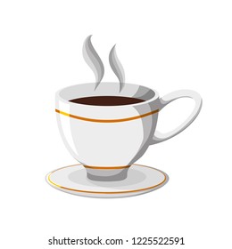 delicious coffee cup drink icon