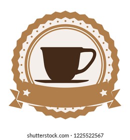delicious coffee cup drink with lace