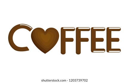 delicious coffee cup with heart