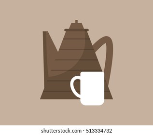 Delicious coffee cup icon vector illustration graphic design