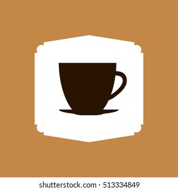 Delicious coffee cup icon vector illustration graphic design