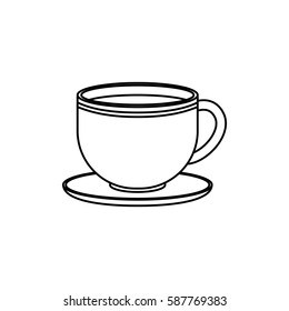 Delicious coffee cup icon vector illustration graphic design