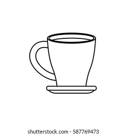 Delicious coffee cup icon vector illustration graphic design