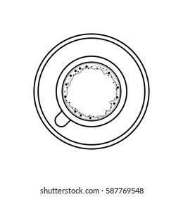 Delicious coffee cup icon vector illustration graphic design