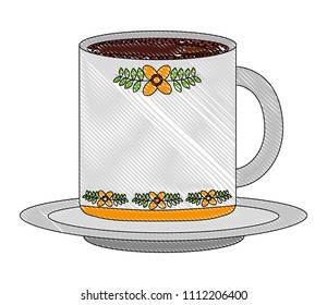 delicious coffee cup isolated icon