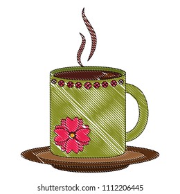 delicious coffee cup isolated icon