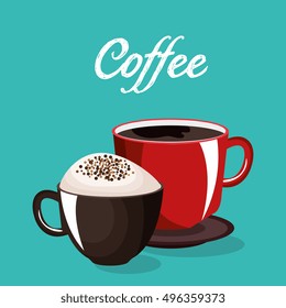 delicious coffee cup isolated icon