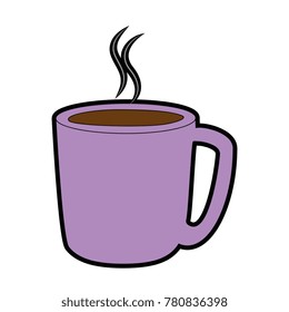 delicious coffee cup isolated icon
