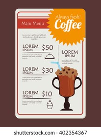 delicious coffee design 