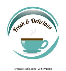 delicious coffee design, vector illustration eps10 graphic