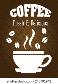 delicious coffee design, vector illustration eps10 graphic