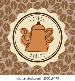 delicious coffee design, vector illustration eps10 graphic 