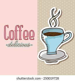 delicious coffee design, vector illustration eps10 graphic 
