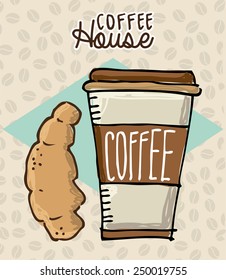 delicious coffee design, vector illustration eps10 graphic 